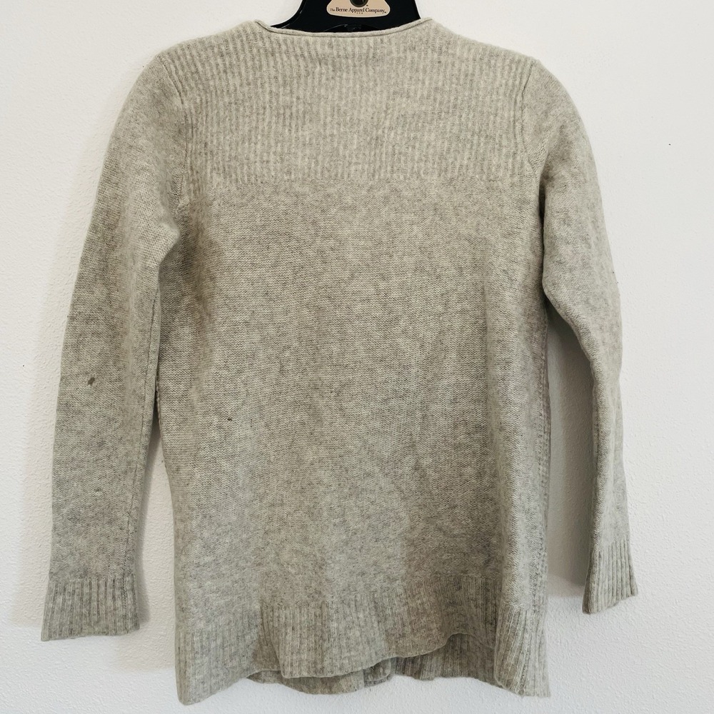 *READ* Madewell 100% Merino Wool V-Neck Button Front Cardigan Sweater Grey Small - Picture 8 of 10